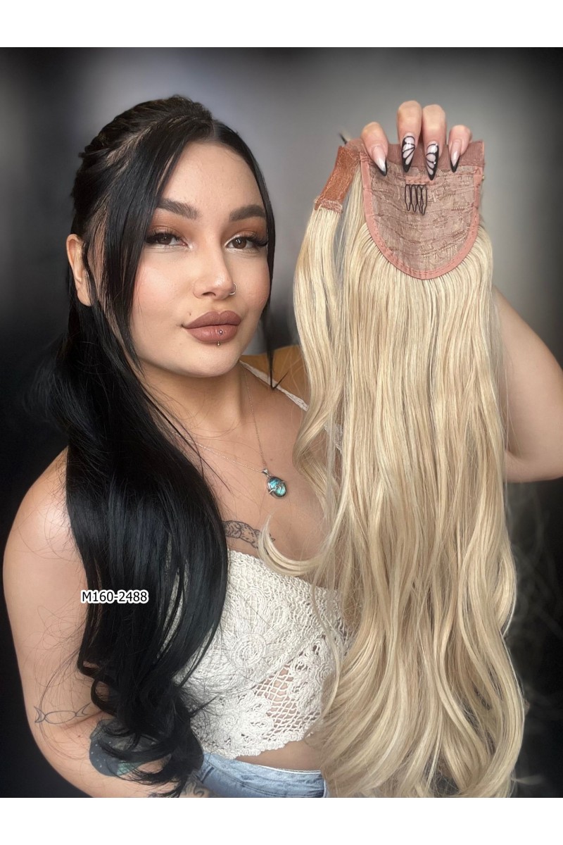 Bağcıklı Dalgalı At Kuyruğu - Balköpüğü Beyaz Platin Röfleli