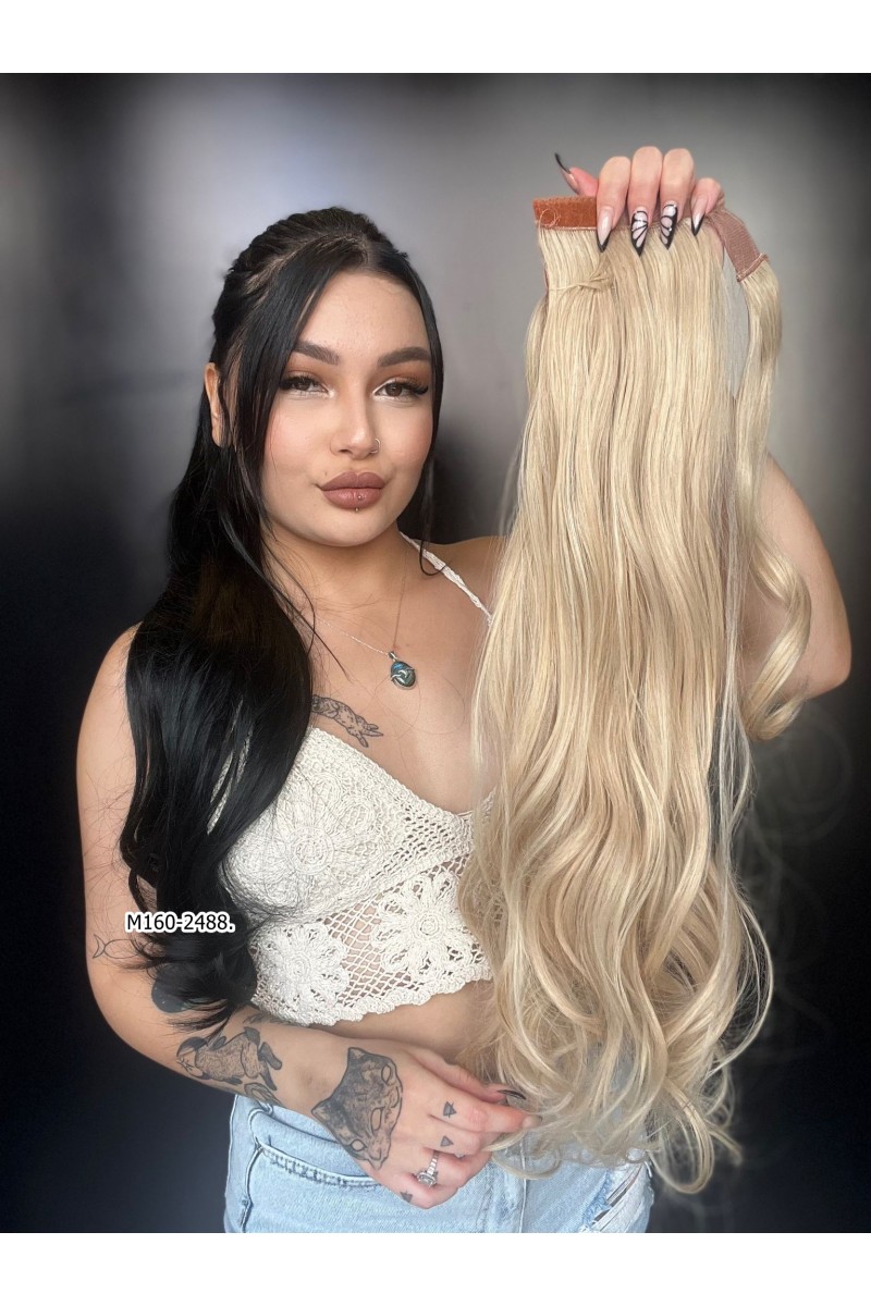 Bağcıklı Dalgalı At Kuyruğu - Balköpüğü Beyaz Platin Röfleli