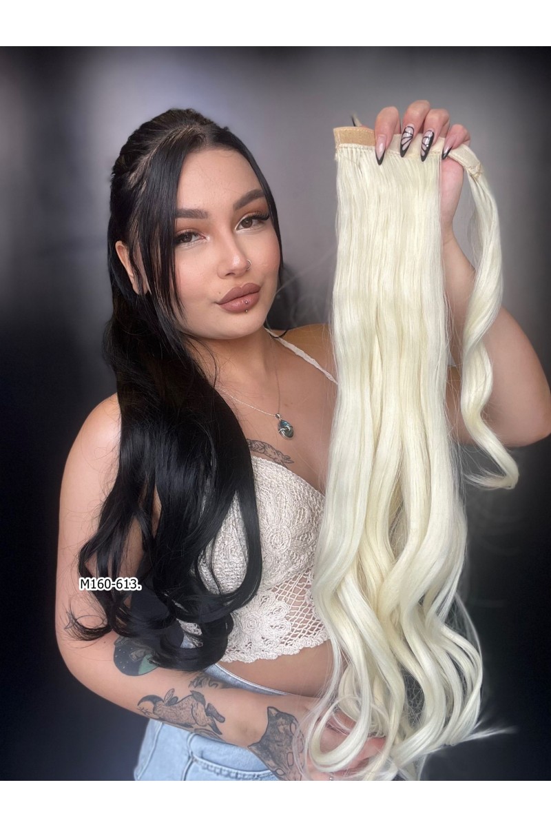 Bağcıklı Dalgalı At Kuyruğu - Açık Platin