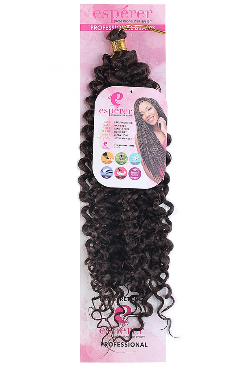 Afro Dalgası Saç - Kahverengi