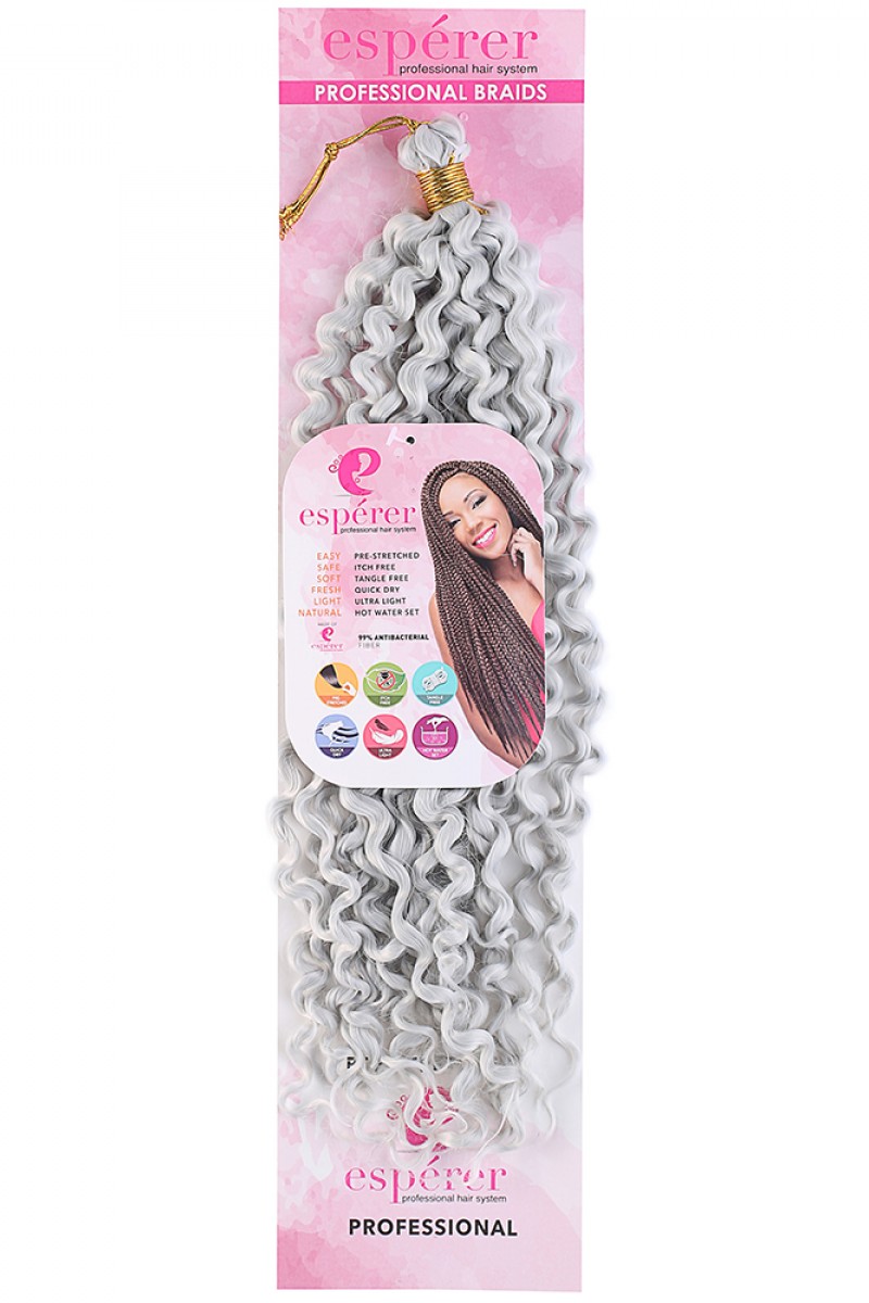 Afro Dalgası Saç - Açık Gri