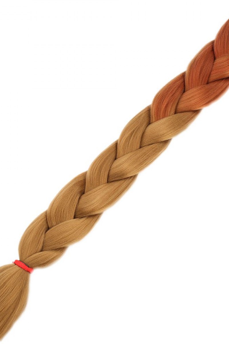 Afrika Örgülük Sentetik Ombreli Saç 100 Gr. - Bakır / Karamel