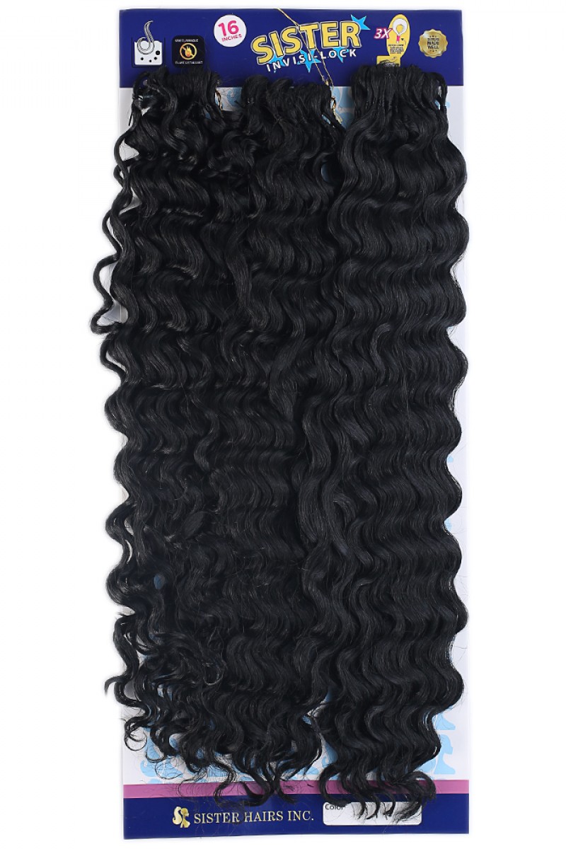 Sister Afro Dalgası Saç-Siyah 1