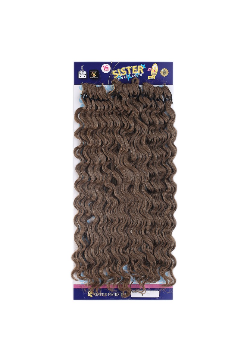 Sister Afro Dalgası Saç - Açık Kahve 8