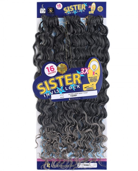 Sister Afro Dalgası Saç - Siyah Gri Ombreli T1B/Grey