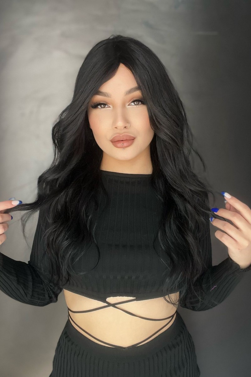 Koyu Kumral Gerçek Saç Peruk 46