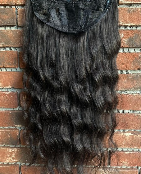 U Parça Ombre Doğal Çıt Çıt Saç  Doğal  ton