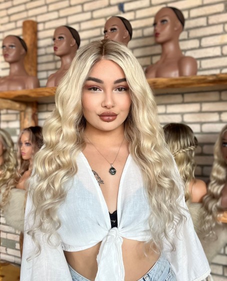 Front Lace Kişiye özel Kumral ombreli Tül peruk Kasım Koleksiyonu 8