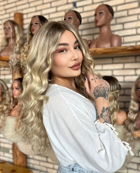 Front Lace Kişiye özel Kumral ombreli Tül peruk Kasım Koleksiyonu 9