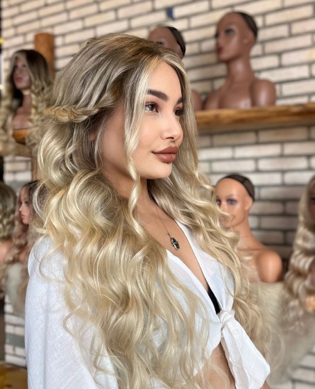 Front Lace Kişiye özel Kumral ombreli Tül peruk Kasım Koleksiyonu 10
