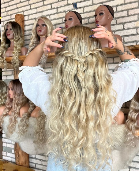 Front Lace Kişiye özel Kumral ombreli Tül peruk Kasım Koleksiyonu 10