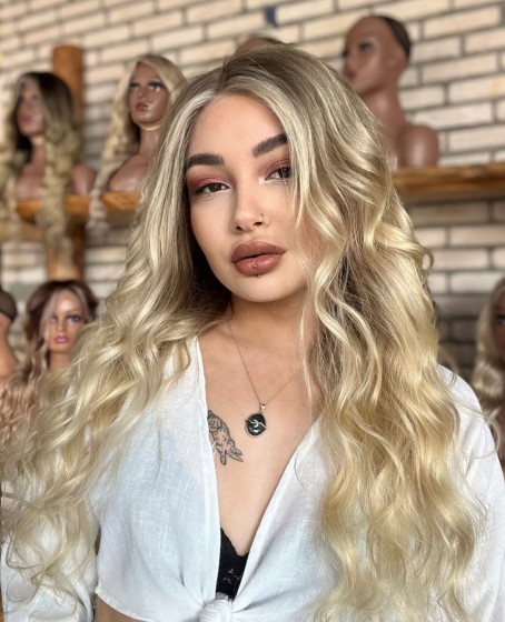Front Lace Kişiye özel Kumral ombreli Tül peruk Kasım Koleksiyonu 4