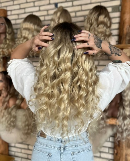 Front Lace Kişiye özel Kumral ombreli Tül peruk Kasım Koleksiyonu 7