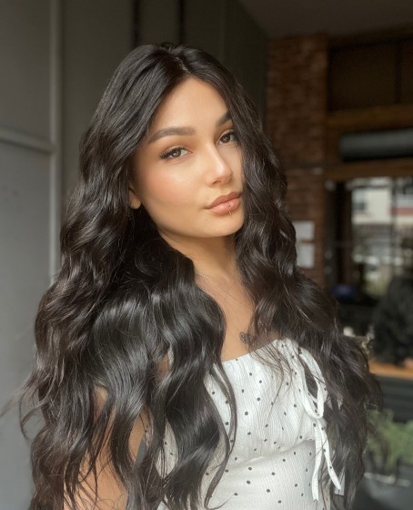 Doğal Boyasız Gerçek Saç Tül peruk Doğal saçtır her kullanıma uygun 6